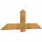 Ekena Millwork Eugene Rough Sawn Timber Gable Bracket, Western Red Cedar, 60"W x 20"H x 2"D x 6"F, 8/12 Pitch GBW060X20X0206EUG00RWR - alternate 5